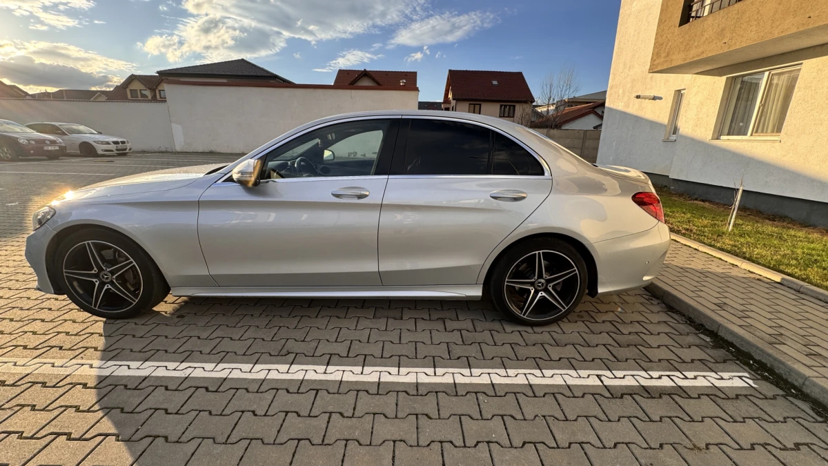 Mercedes C class 180d AMG diesel 1,6 2019 automat -proprietar de 3 ani - 1