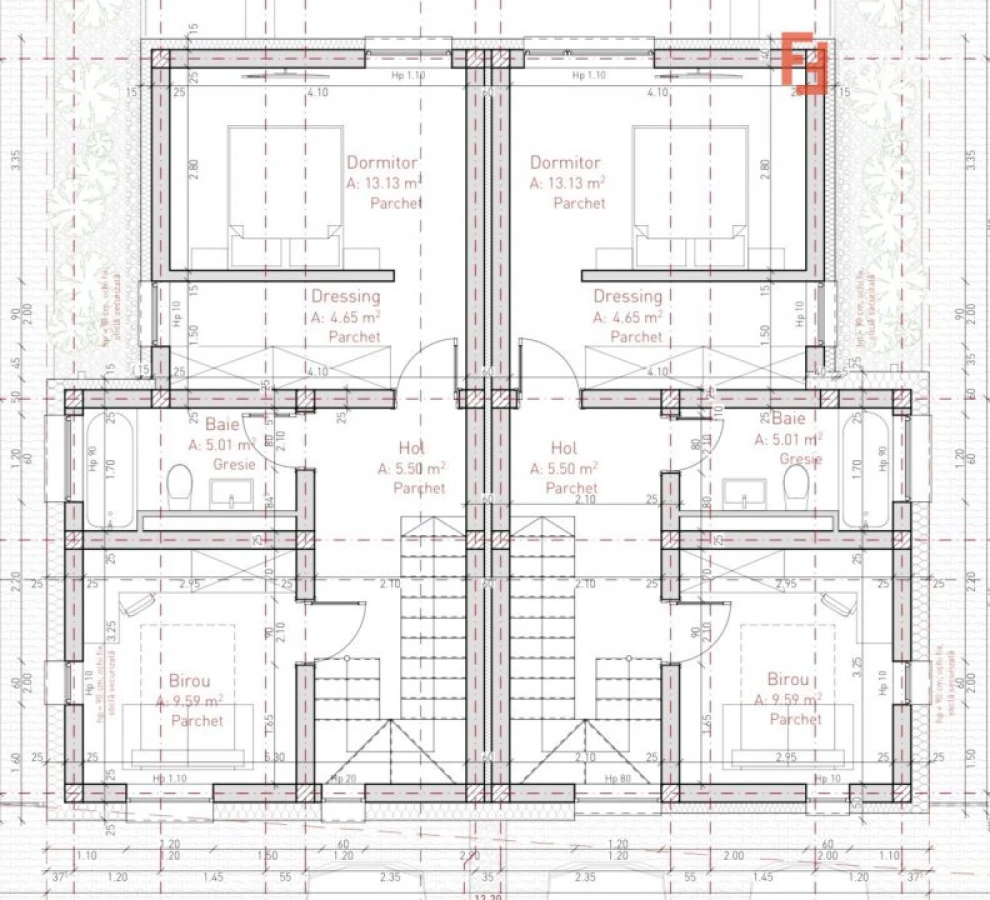 Duplex cu 3 camere si teren de 247 mp de vanzare in localitatea Sacalaz - 10