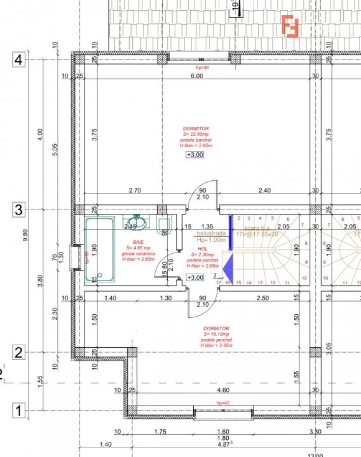 Duplex Mosnita, 4 camere, 2 bai - Asfalt + Toate utilitatile - 6