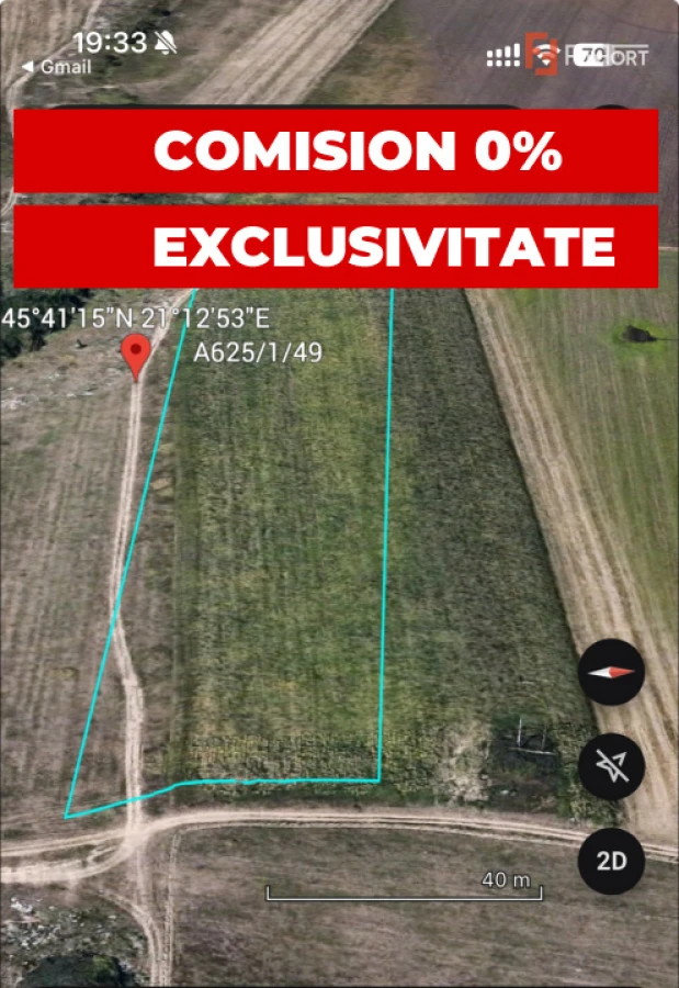 Teren extravilan 18.400 mp, 2 fronturi stradale, zona Chisoda - 1