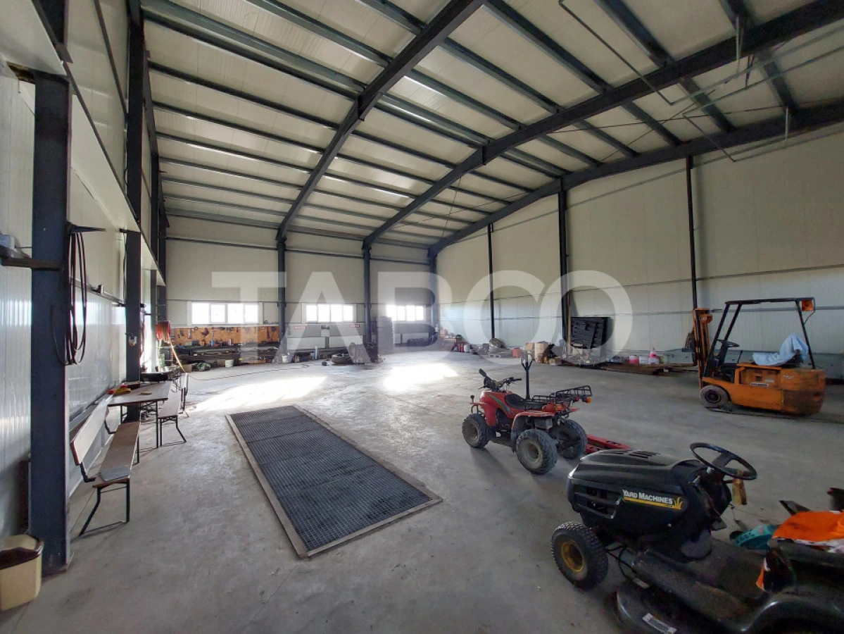 Service auto de inchiriat 300 mp hala acces din DN1 in Bradu Sibiu - 1