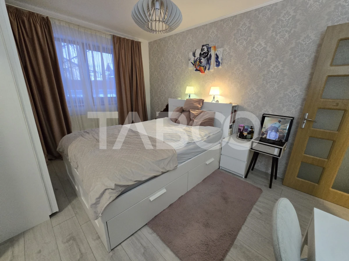 Apartament 3 camere de vanzare decomandat mobilat utilat Tilisca Sibiu - 7