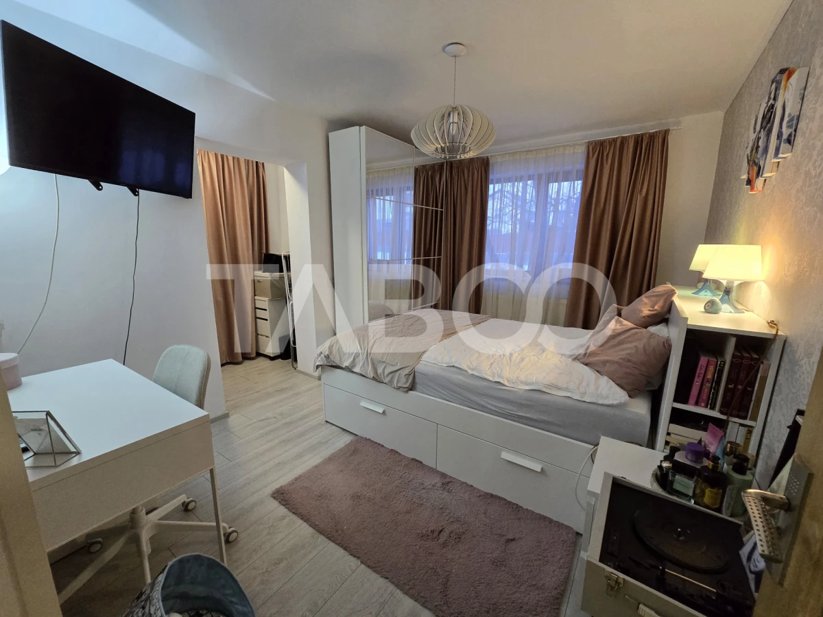 Apartament 3 camere de vanzare decomandat mobilat utilat Tilisca Sibiu - 6