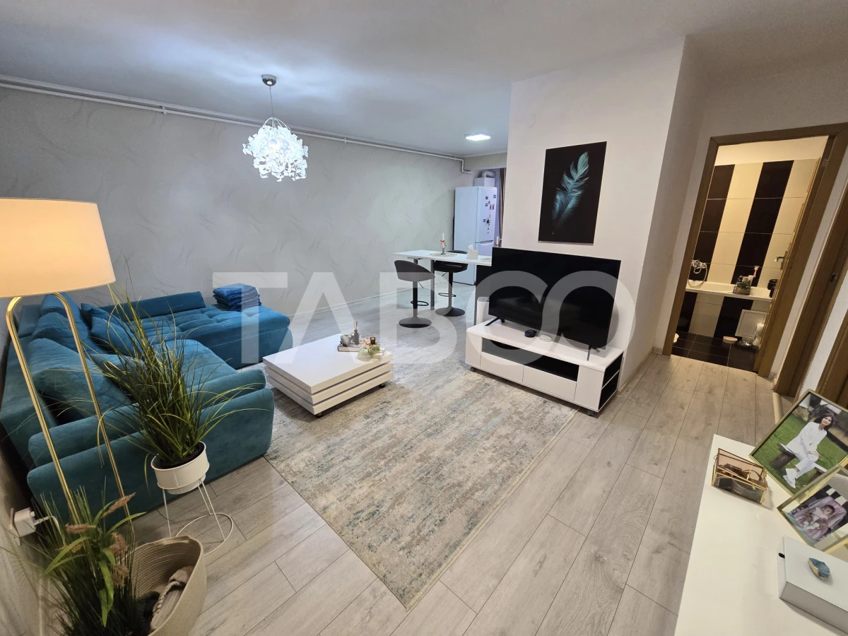 Apartament 3 camere de vanzare decomandat mobilat utilat Tilisca Sibiu - 2