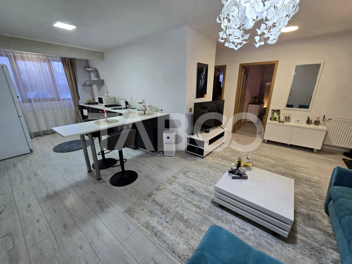 Apartament 3 camere de vanzare decomandat mobilat utilat Tilisca Sibiu - 1