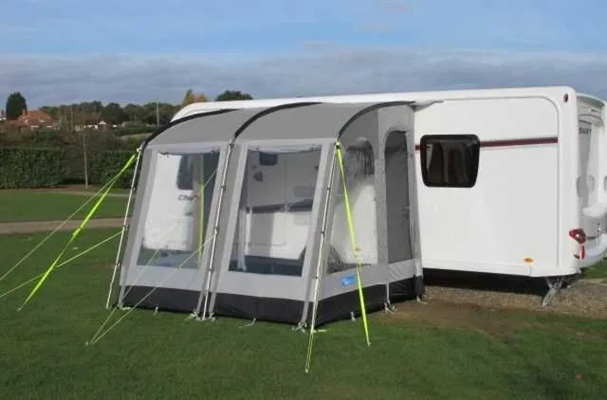 Cort pentru rulota sau autorulota Kampa Rally 260 Wine Red - 3