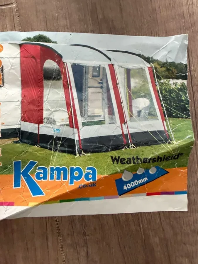 Cort pentru rulota sau autorulota Kampa Rally 260 Wine Red - 5