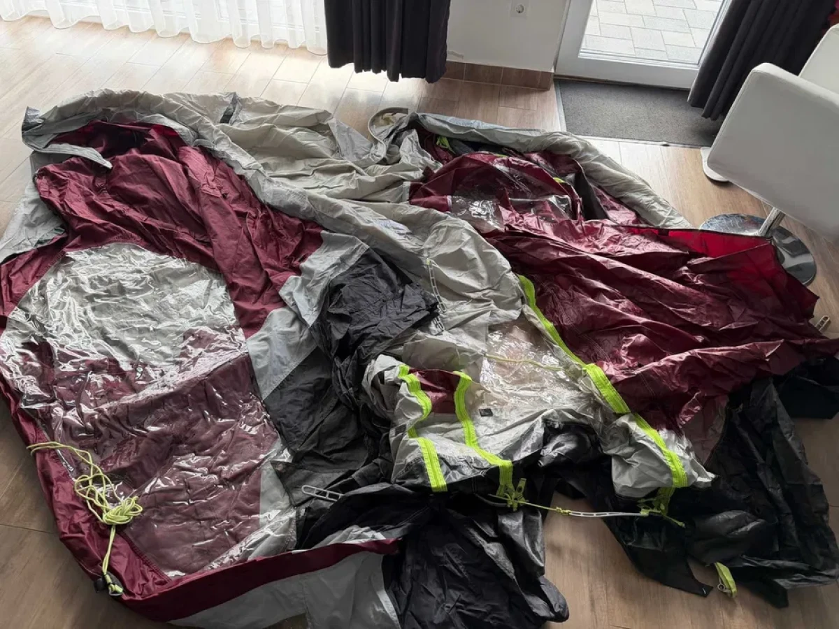 Cort pentru rulota sau autorulota Kampa Rally 260 Wine Red - 7