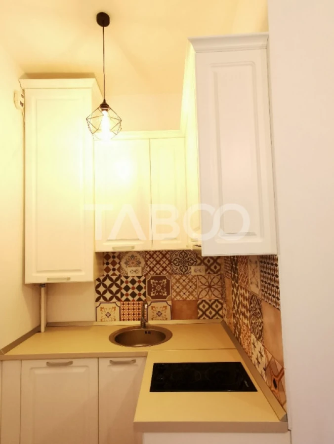 Garsoniera de inchiriat mobilata utilata modern55 mpu central Sibiu - 5