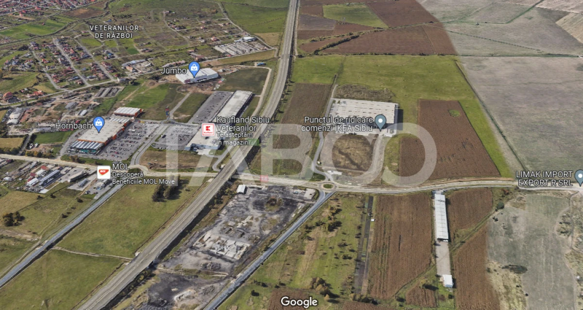 Teren intravilan de vanzare zona industriala nord 19100 mp front 51 m - 1