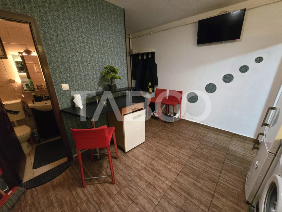 Garsoniera decomandata 28 mp utili mobilata utilata zona Tilisca Sibiu - 9