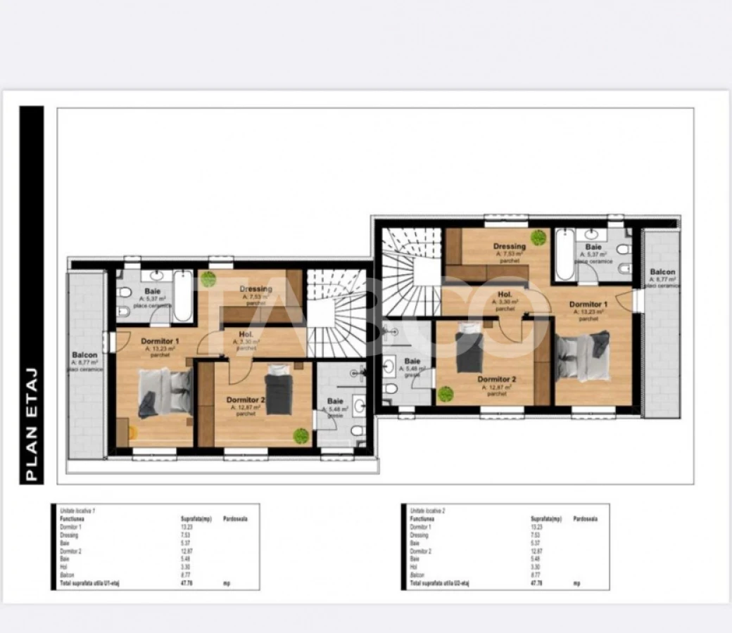 Vanzare duplex premium garaj pentru 2 masini chiar la intrare Tauti - 6