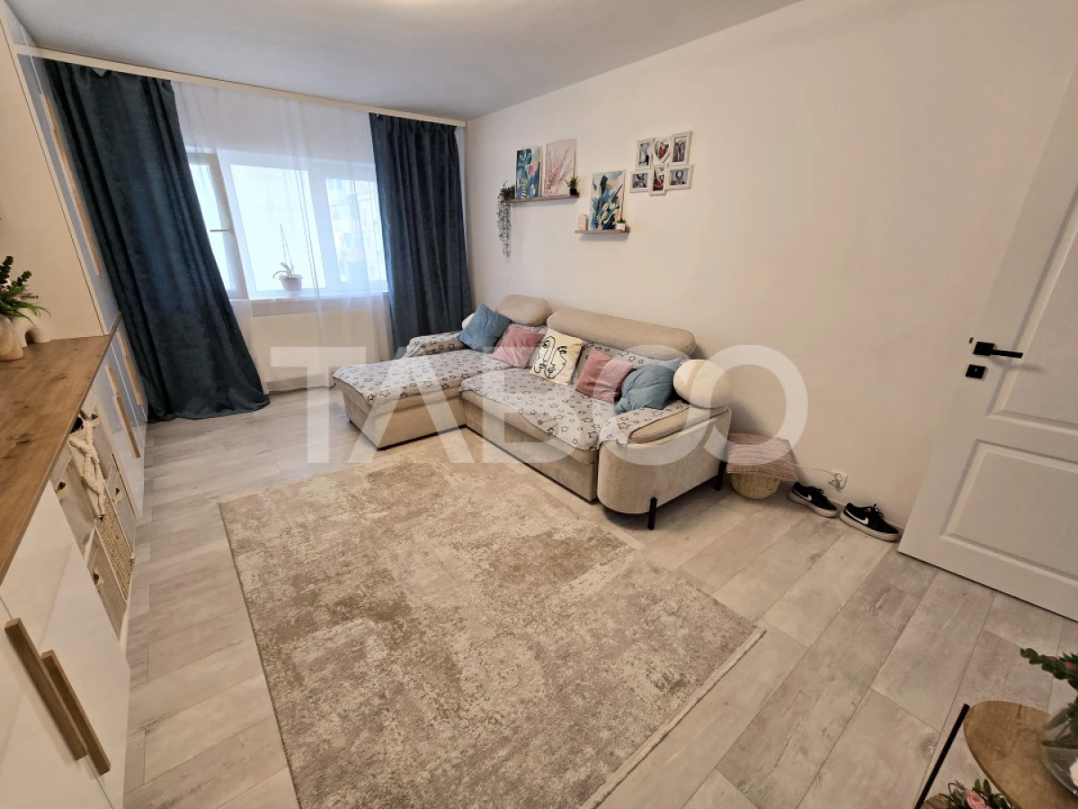 Apartament decomandat de vanzare mobilat pivnita Vasile Aaron Sibiu - 9