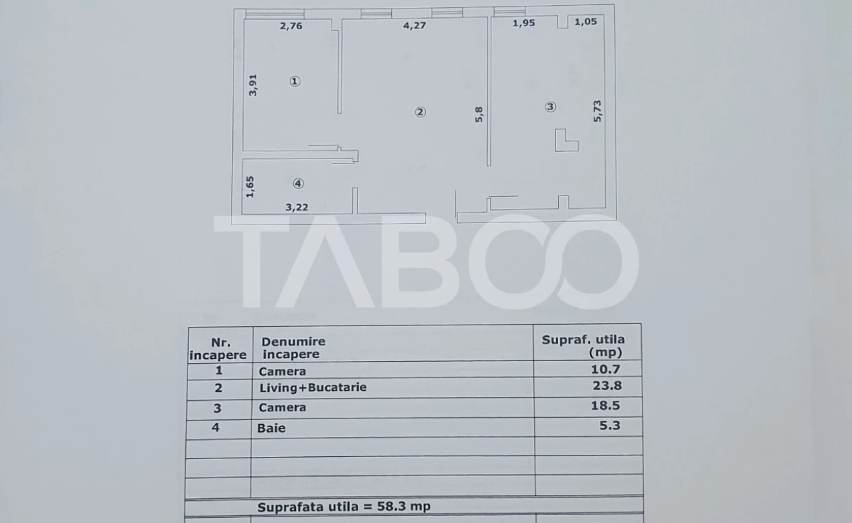 Apartament 3 camere 58 mp utili constructie Premium - 2