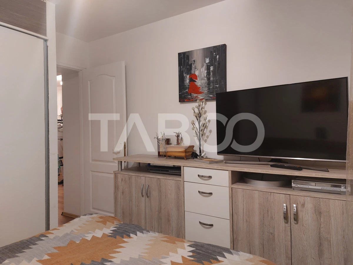 Apartament 55 mpu mobilat utilat 3 camere 2 balcoane pivnita Cisnadie - 6