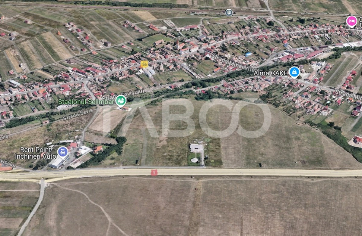 Teren arabil 1088 mp extravilan Selimbar zona Sopa Sibiu - 3