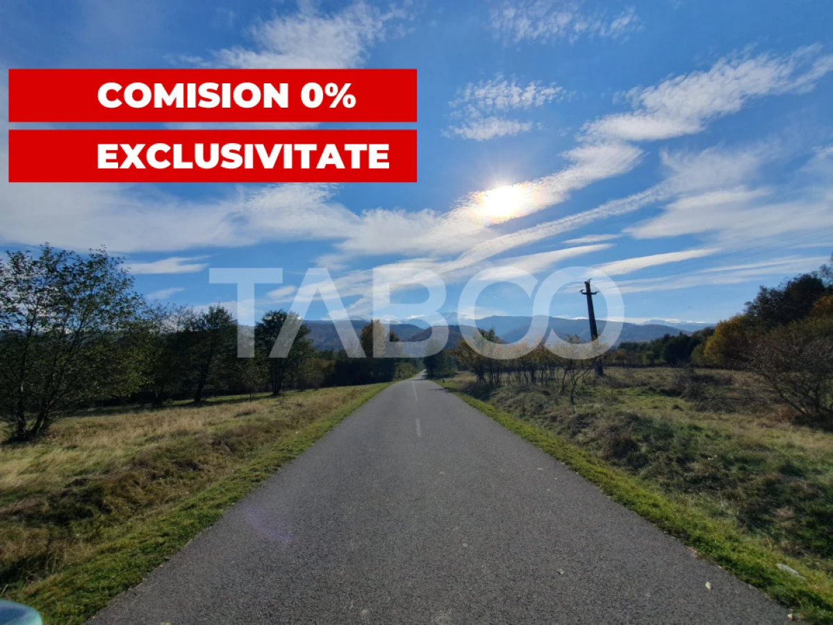 Teren in suprafata de 2990 mp cu vedere la munte zona turistica Lisa - 1