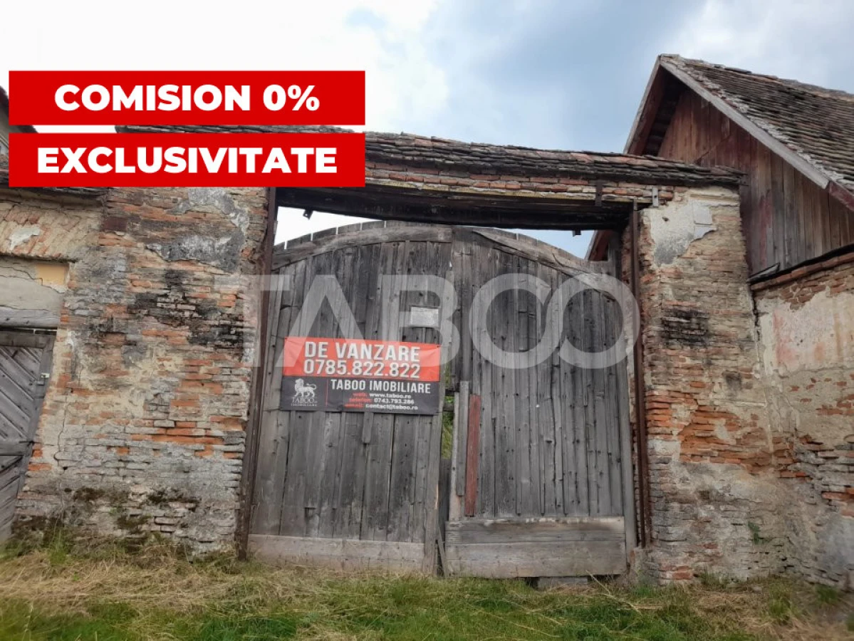 Teren de vanzare 4500 mp in centrul comunei Hamba judetul Sibiu - 1