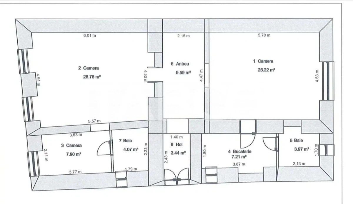 Apartament de vanzare in Centrul Istoric Sibiu 90 mpu mobilat utilat - 9