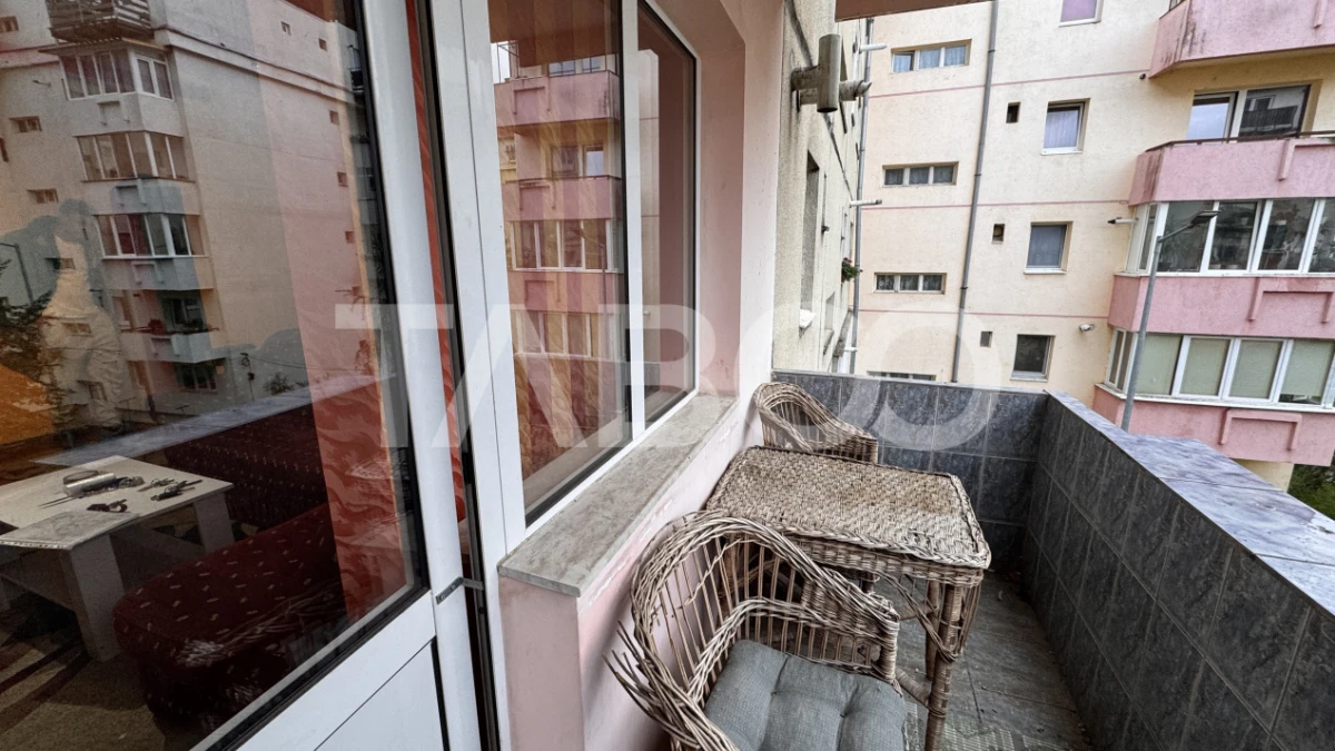 Apartament spatios cu 4 camere mobilat utilat 80mpu Turnisor Sibiu - 9