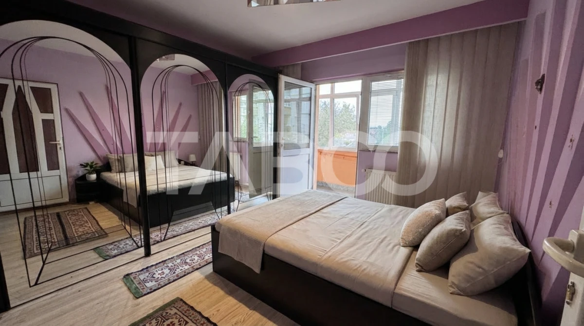 Apartament spatios cu 4 camere mobilat utilat 80mpu Turnisor Sibiu - 3