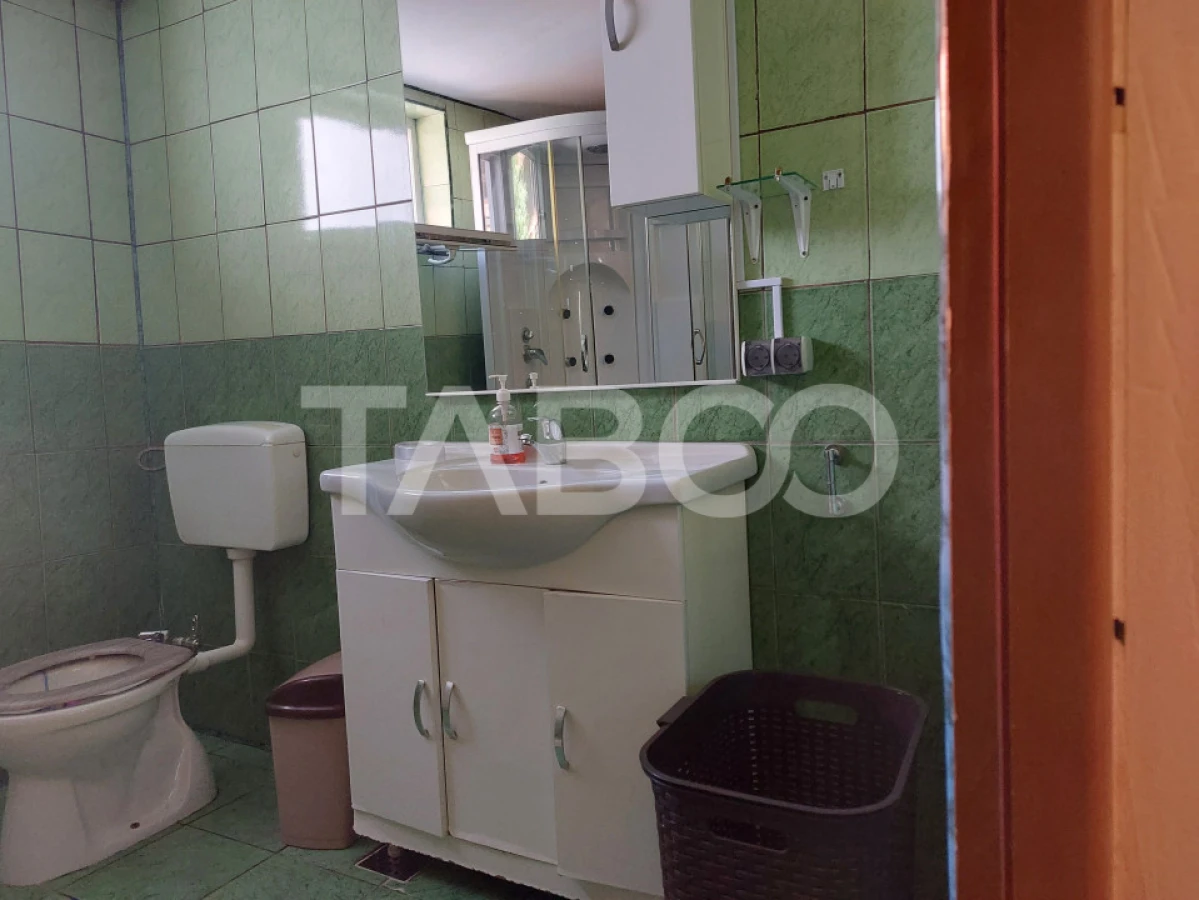 Casa 214 mp utili singur in curte 800 mp teren zona centrala Cisnadie - 10