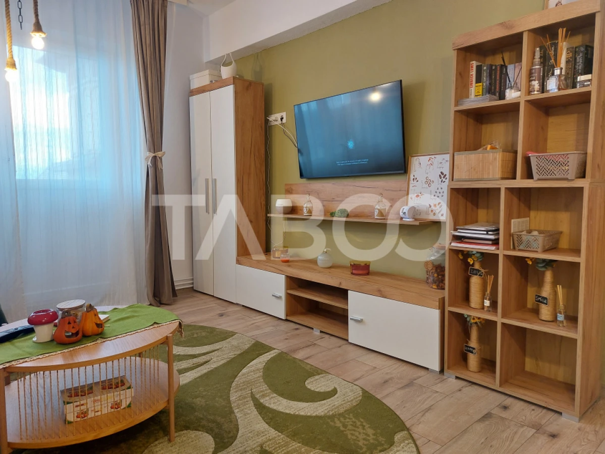 Apartament renovat 66 mp 3 camere 2 bai balcon pivnita Cisnadie - 2