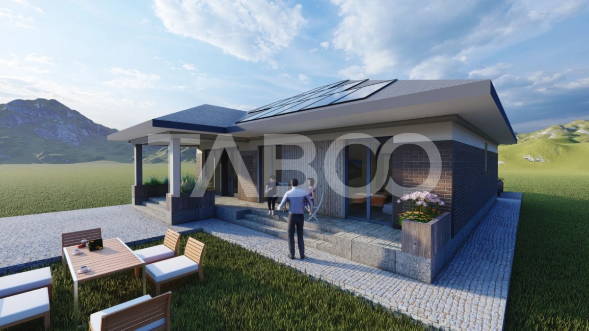 Casa noua de vanzare cu 3 camere Sura Mica Sibiu 500 mp teren - 1