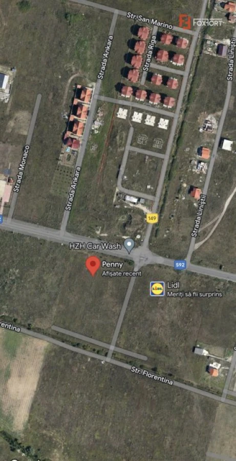 Teren 11800 mp cu front de 50 ml, Mosnita Noua langa Penny - ID V4786 - 1