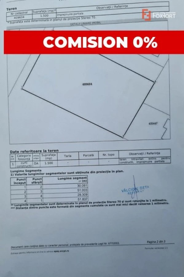 Teren Giarmata Vii 1500 mp cu front stradal de 30 ml pozitie fantastica - 1