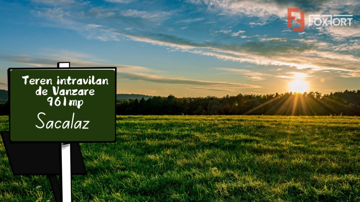 Teren intravilan pretabil constructii, Sacalaz- 961mp - 1