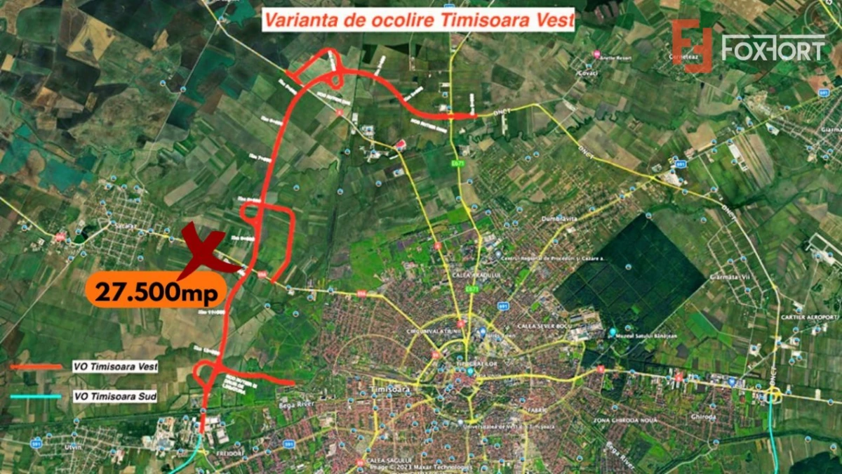 Teren extravilan 27.500 mp de vanzare in Timisoara-Zona Exterior Vest Mehala - 3