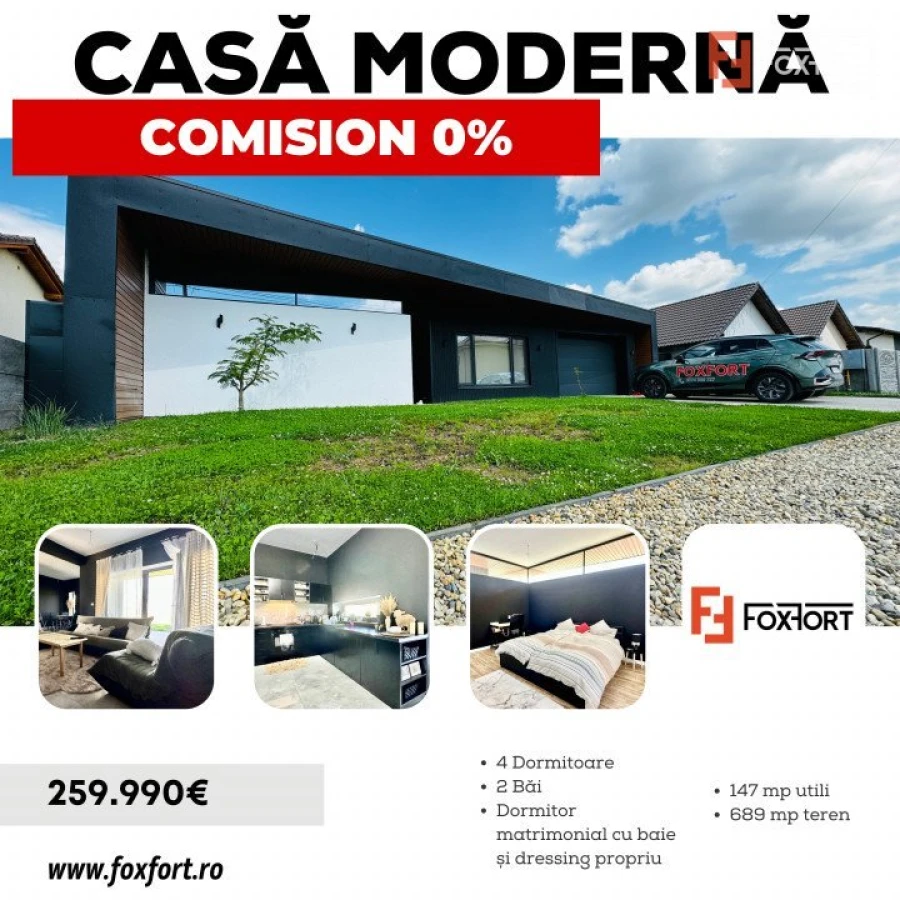 COMISION 0% Casa moderna si eleganta pe parter, in Sag - 1