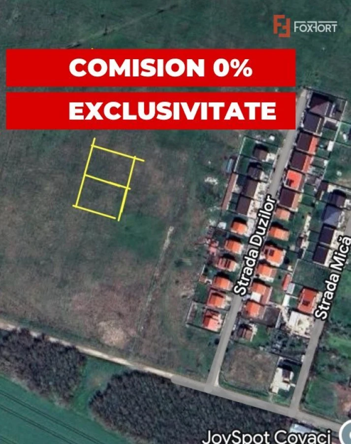 COMISION 0% Teren intravilan de 924 mp, zona Covaci - 1