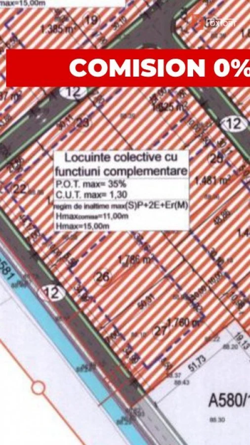 Teren intravilan 3546 mp, S+P+2E+M, Calea Torontalului - 1