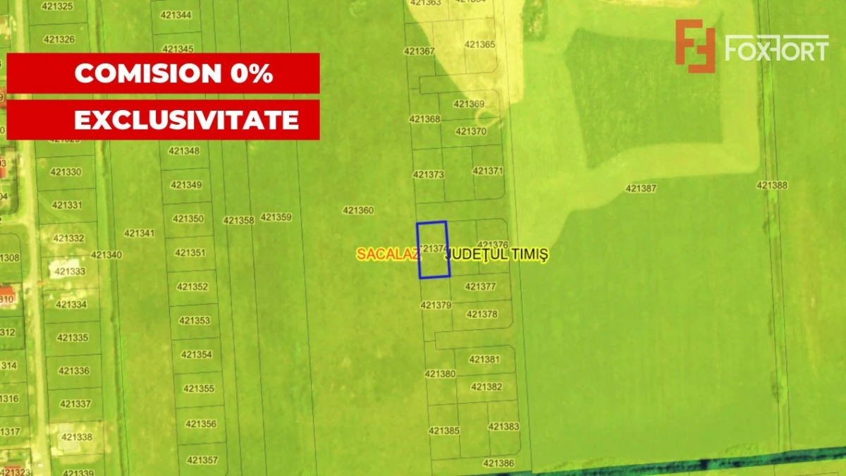 COMISION 0% Teren intravilan Sacalaz, 586 mp - Oportunitate investitie - 1