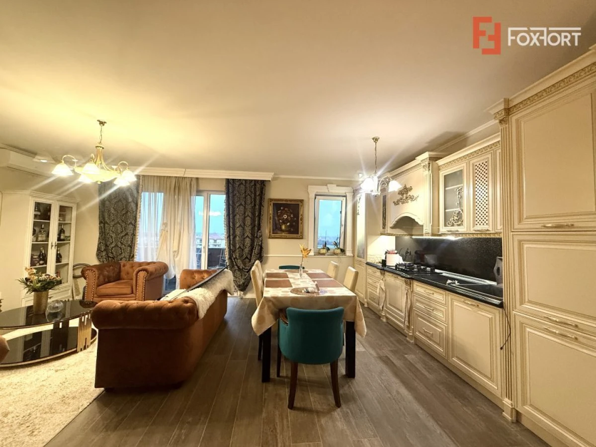 Apartament premium 2 camere si terasa de 24 mp, mobilat complet in Dumbravita - 3