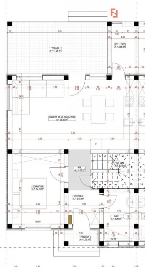 Duplex cu 4 camere si teren de 230 mp, Drumul Boilor - Mosnita - 3