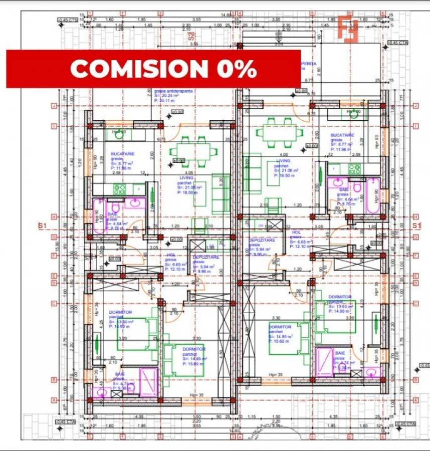 Duplex cu 3 camere si teren de 360 mp, zona Giarmata - 2