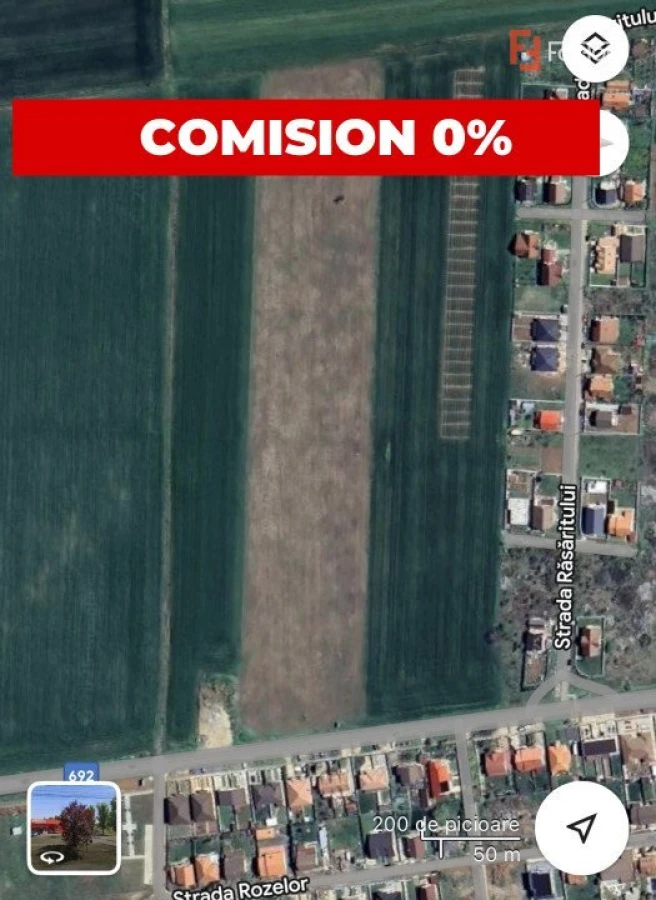 COMISION 0% Teren intravilan pentru case/duplexuri - 610 mp - Sanandrei - 1