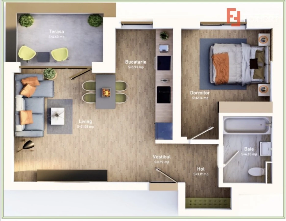 COMISION 0% Apartament cu 2 camere, bloc nou, loc de parcare, zona Mehala - 2