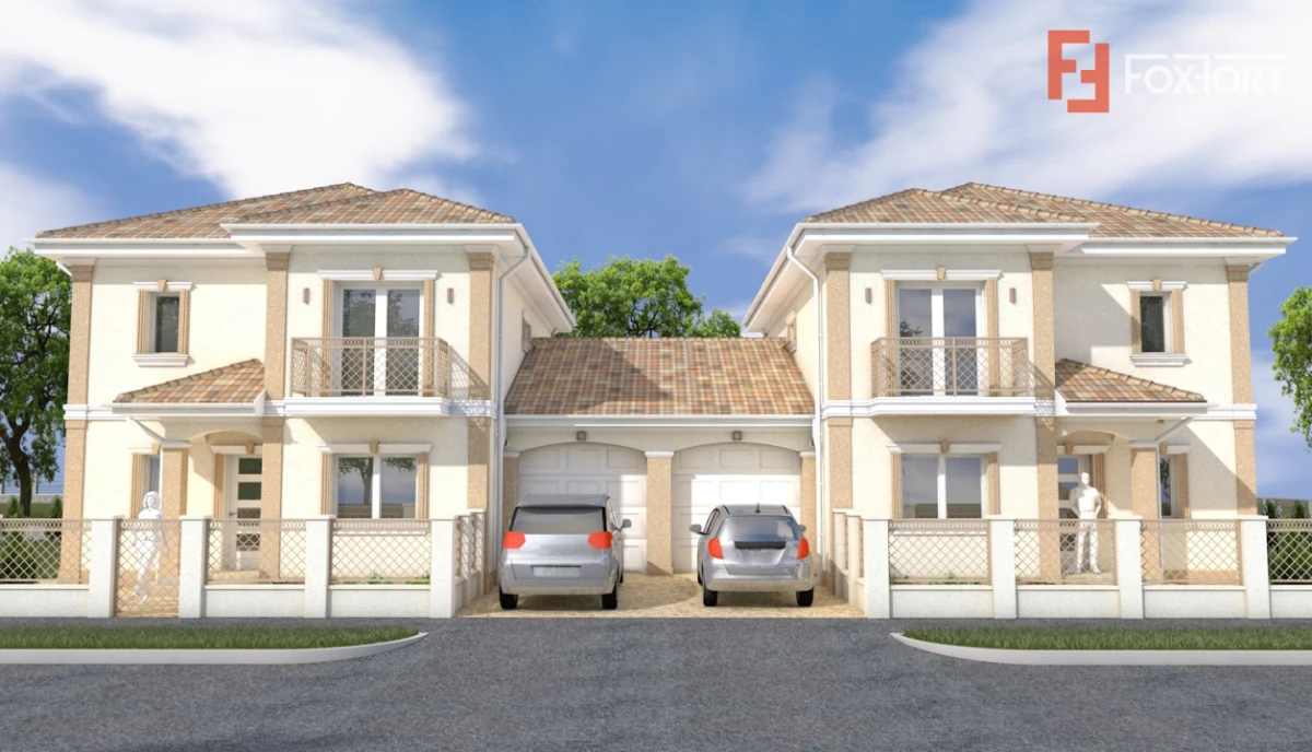 Duplex 5 camere 132 mp utili, despartit prin garaj Mosnita Noua - 1