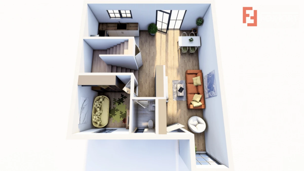 Duplex de vanzare cu 4 camere, Parter + 1 Etaj - Giarmata - 9