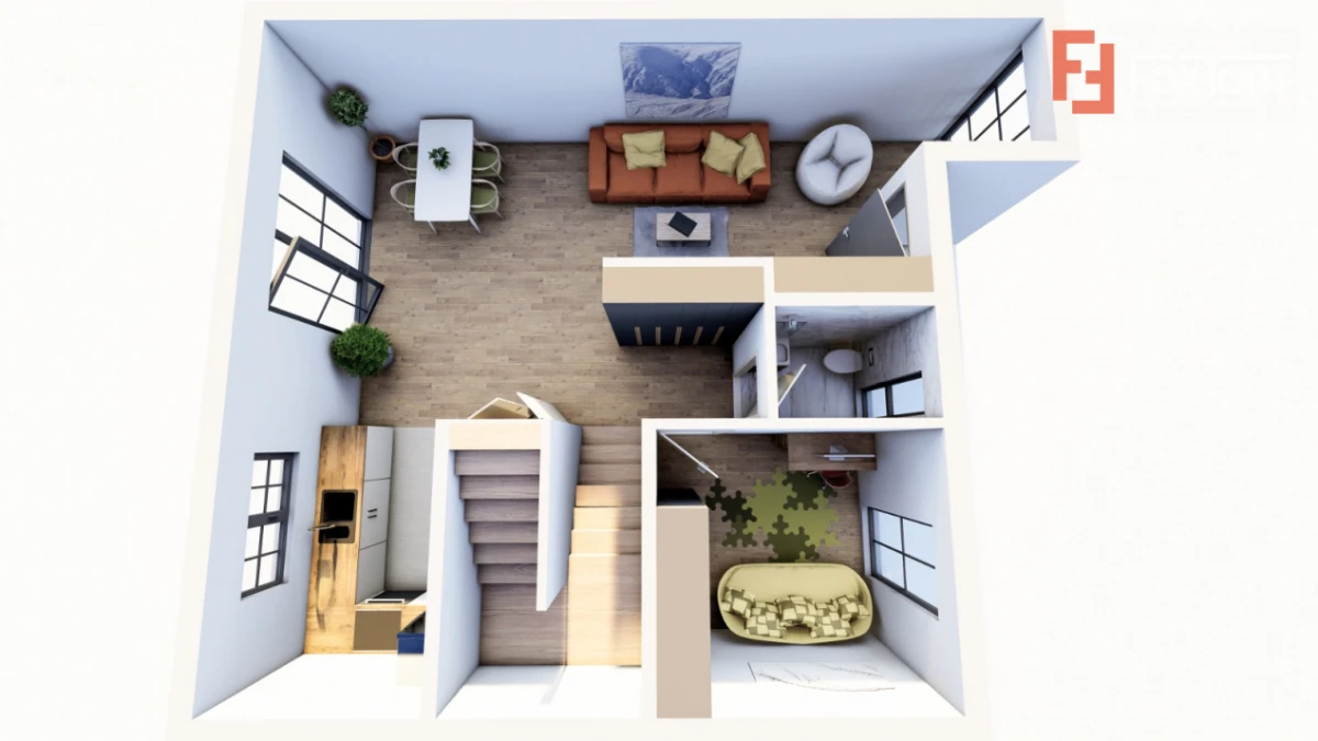 Duplex de vanzare cu 4 camere, Parter + 1 Etaj - Giarmata - 7