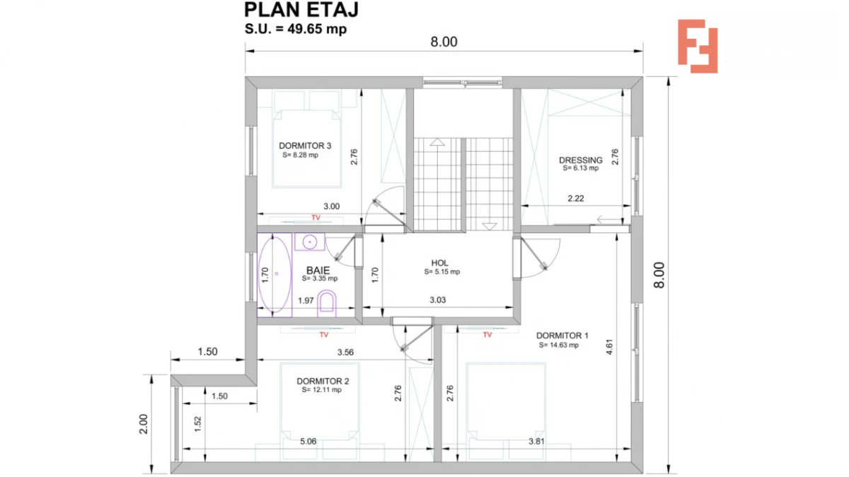 Duplex de vanzare cu 4 camere, Parter + 1 Etaj - Giarmata - 5