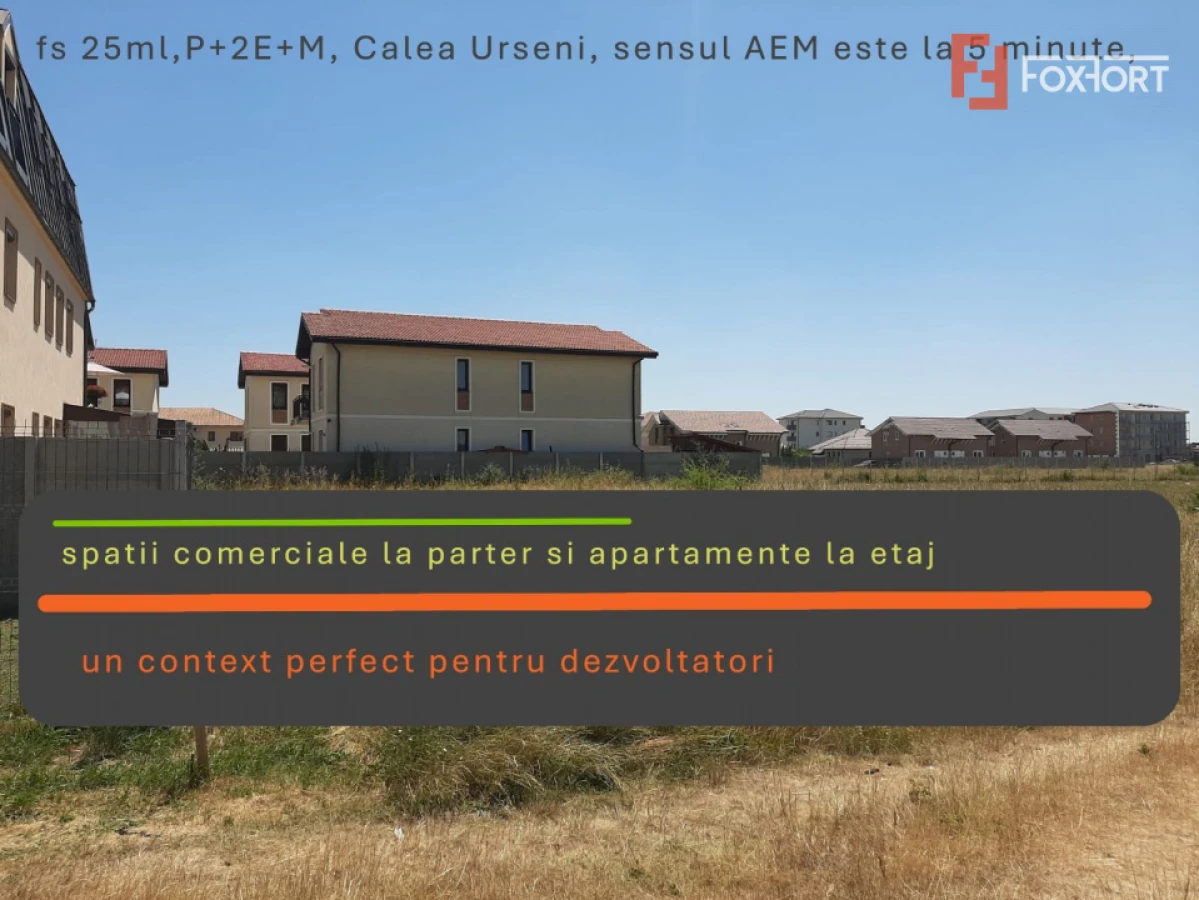 Teren intravilan de 842 mp pretabil locuinte colective - Giroc - 1