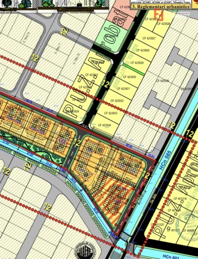 Parcele teren pentru blocuri, cu autorizatie de construire - Mosnita Noua - 1