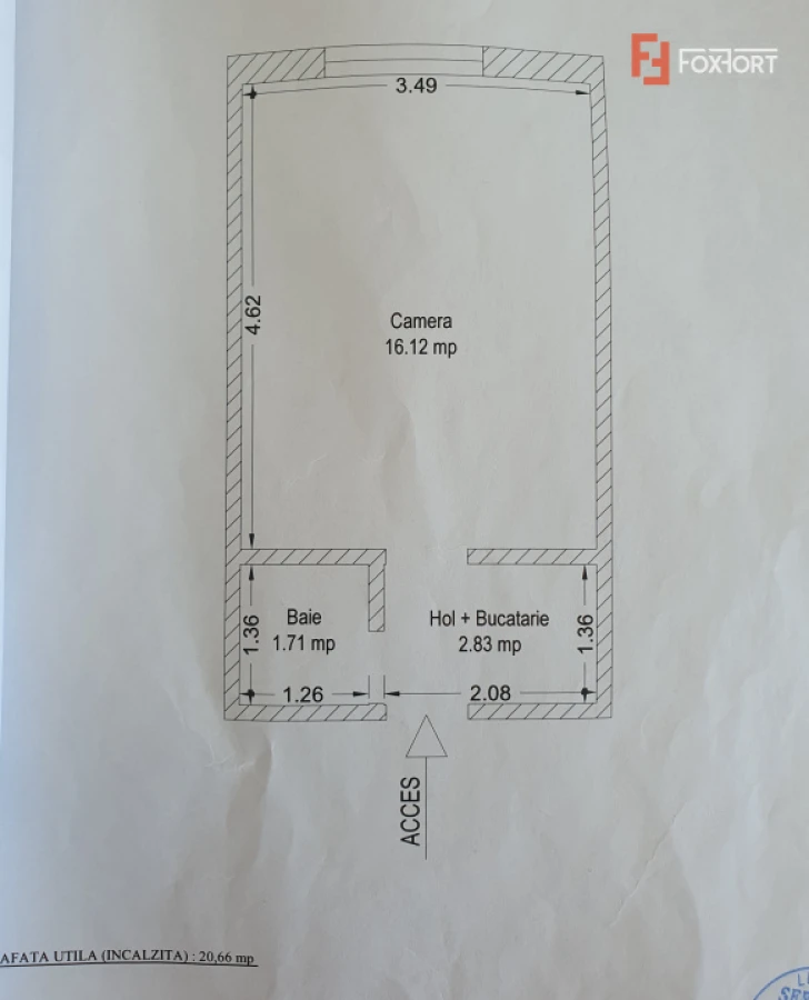 COMISION 0% Apartament cu o camera de 20 mp, zona Steaua - 7
