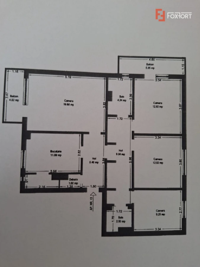 Apartament spatios cu 4 camere, 2 locuri de parcare – zona Iulius Mall - 2
