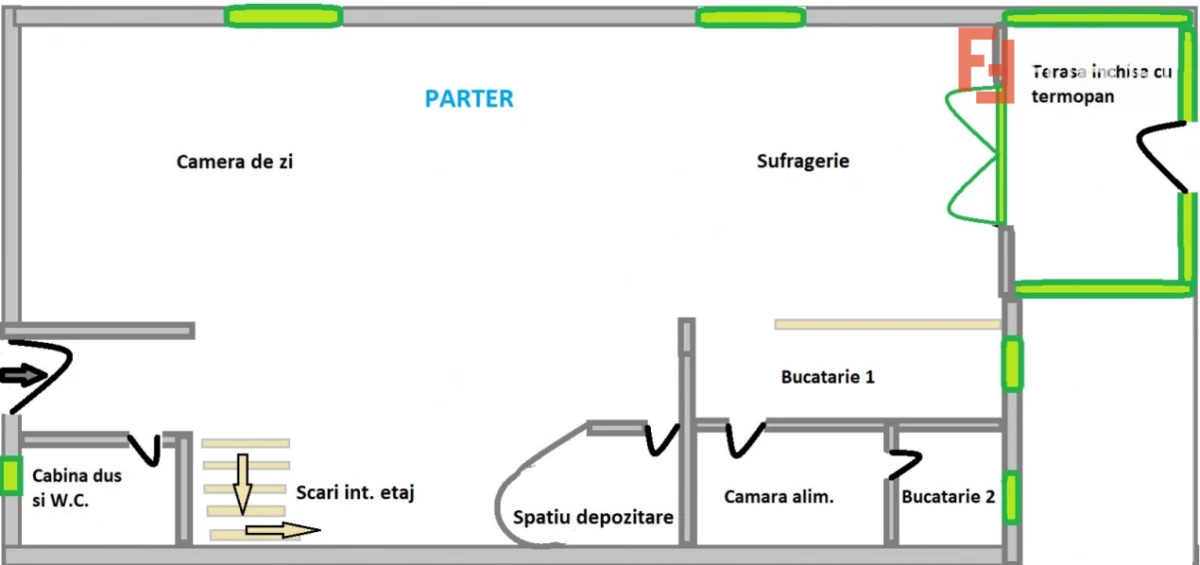Duplex cu 5 camere de vanzare in localitatea Mosnita Noua - 10